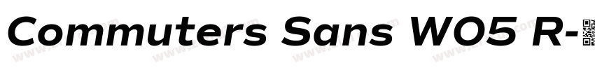 Commuters Sans W05 R字体转换